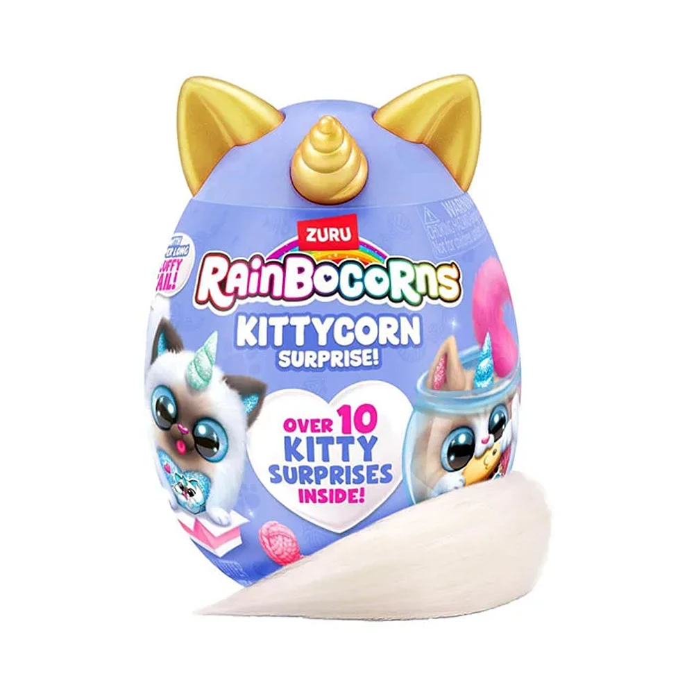 ZURU 5 Surprise Rainbocorns Kittycorn Plush Series 9