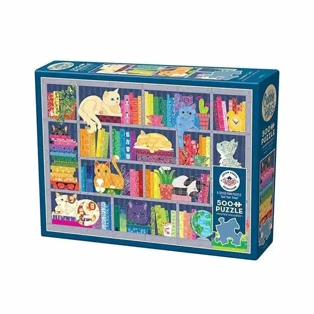 Cobble Hill Rainbow Cats Puzzle 500 Pieces