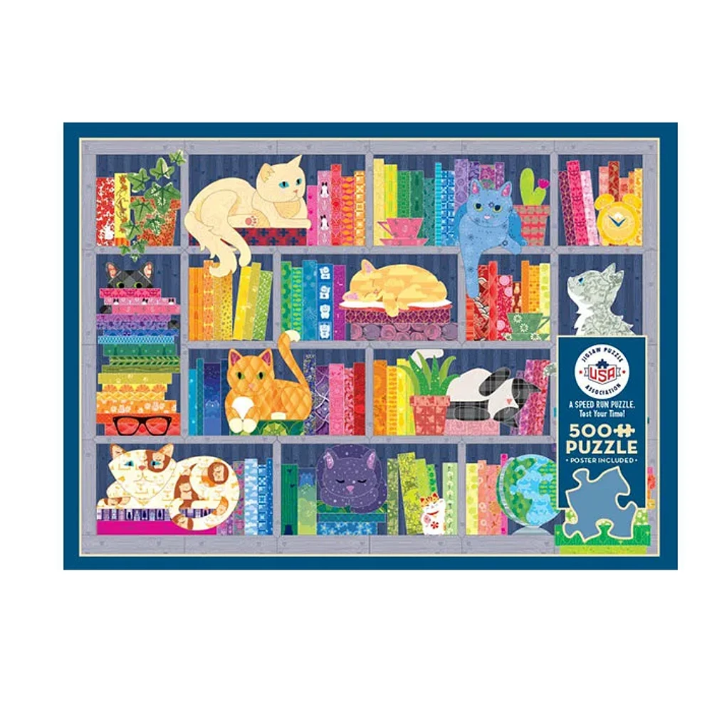 Cobble Hill Rainbow Cats Puzzle 500 Pieces