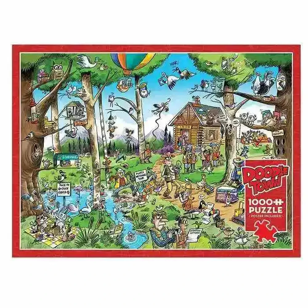 Cobble Hill Doodle Town Birdwatchers Paradise Puzzle 1000 Pieces