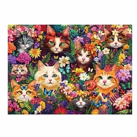 Cobble Hill Blooming Whiskers Puzzle 1000 Pieces