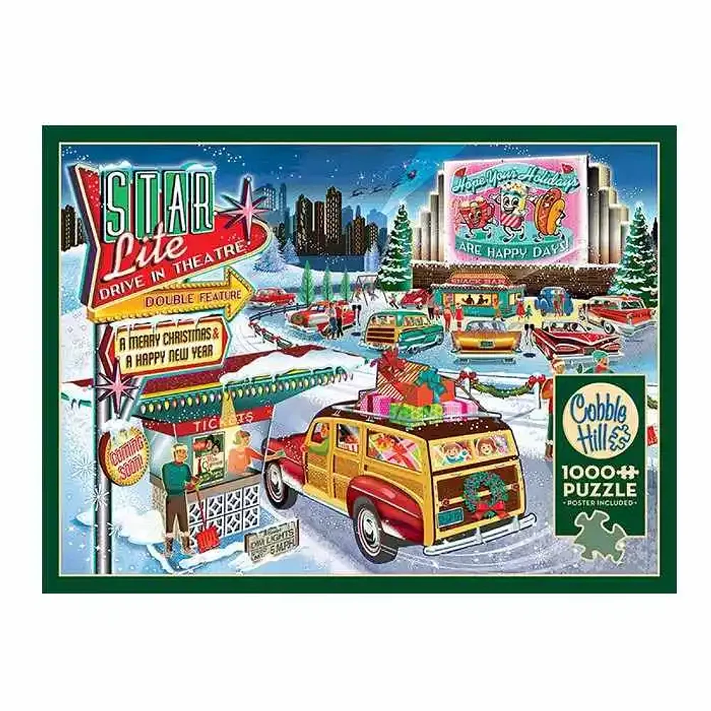 Cobble Hill Holiday Drive In Puzzle 1000 Pieces