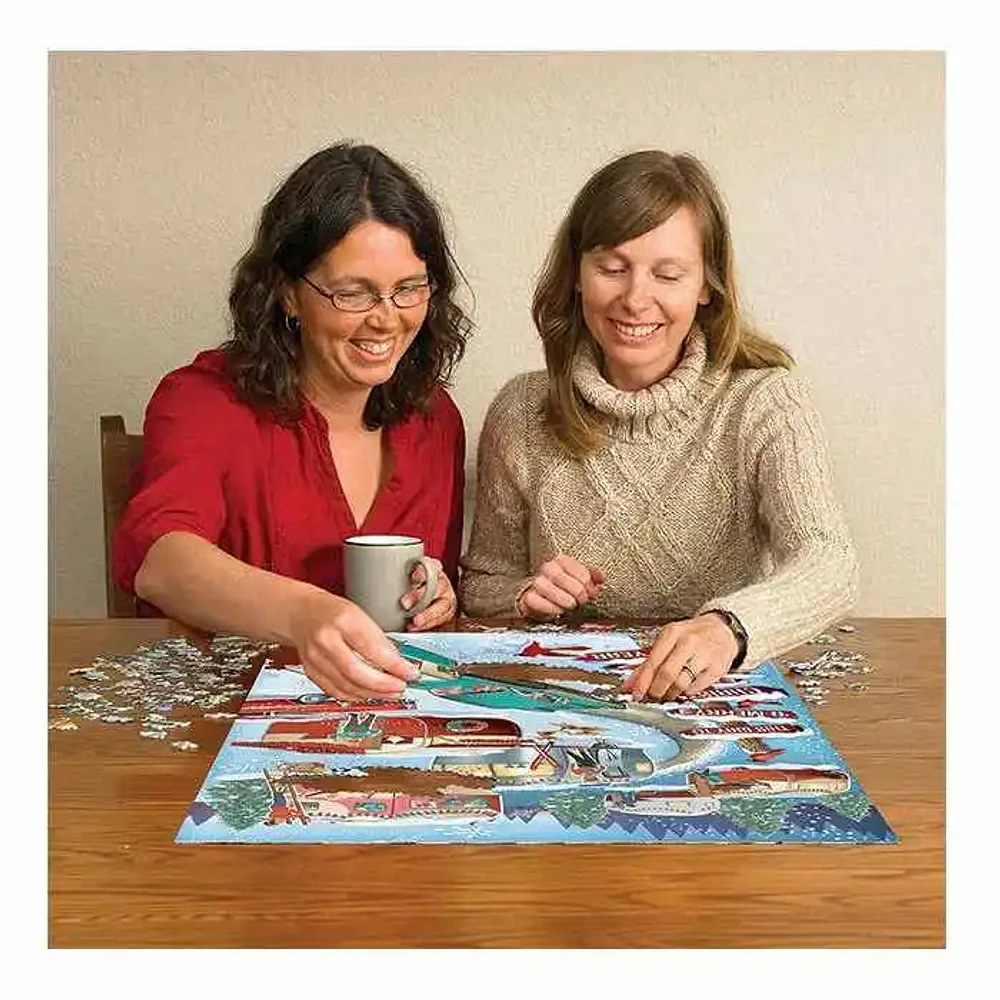 Cobble Hill Christmas Campers Puzzle 1000 Pieces