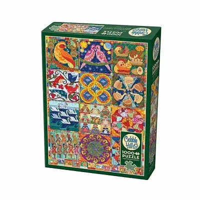 Cobble Hill Twelve Days Of Christmas Quilt Puzzle 1000 Pieces