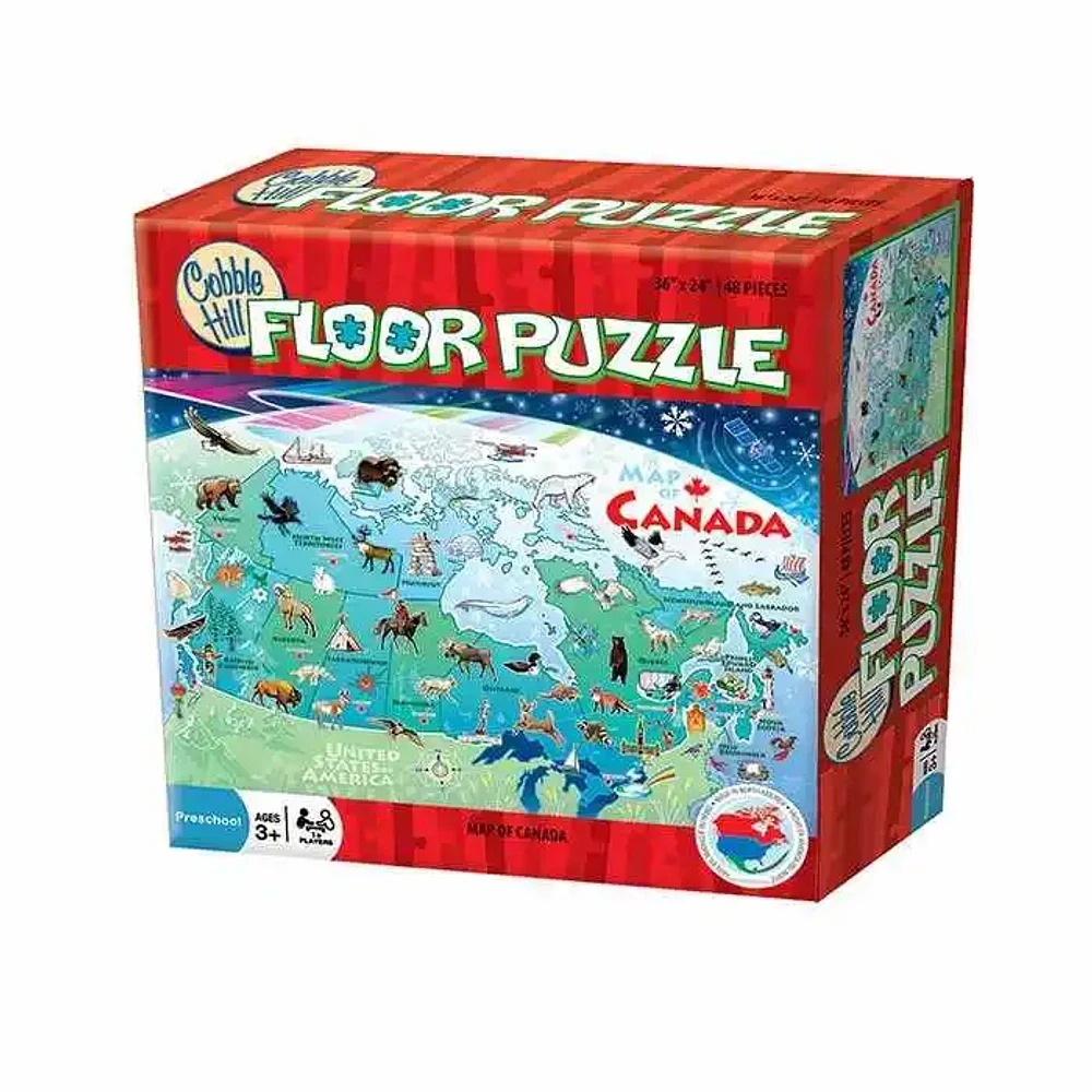 Cobble Hill Map Of Canada Puzzle 48 Pieces