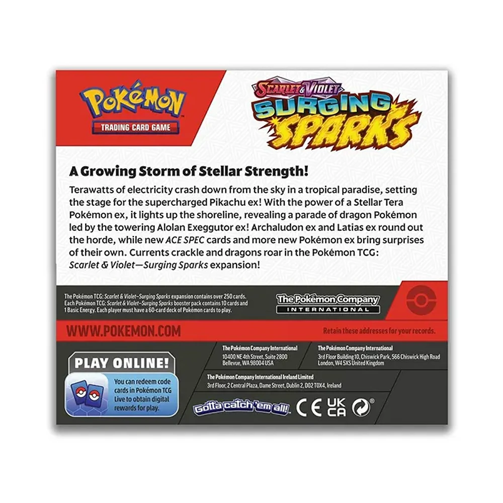 Pokemon TCG Scarlet & Violet 8 Surging Sparks Booster Display Box