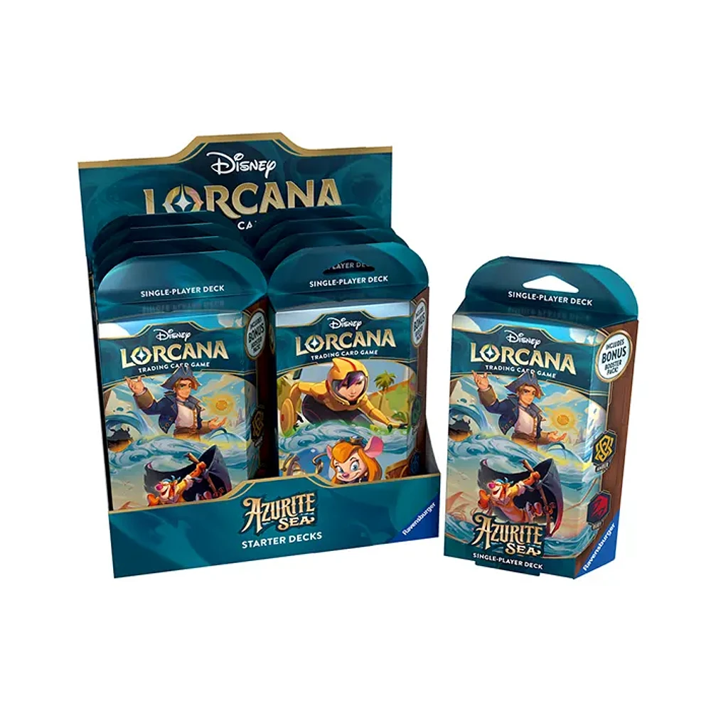 Disney Lorcana Azurite Sea Starter Single Player Deck