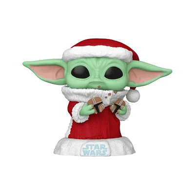 Funko Pop! Star Wars Grogu with Christmas cookie