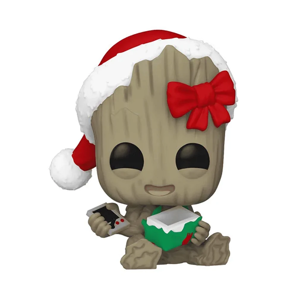 Funko Pop! Marvel Groot With Present