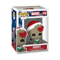 Funko Pop! Marvel Groot With Present