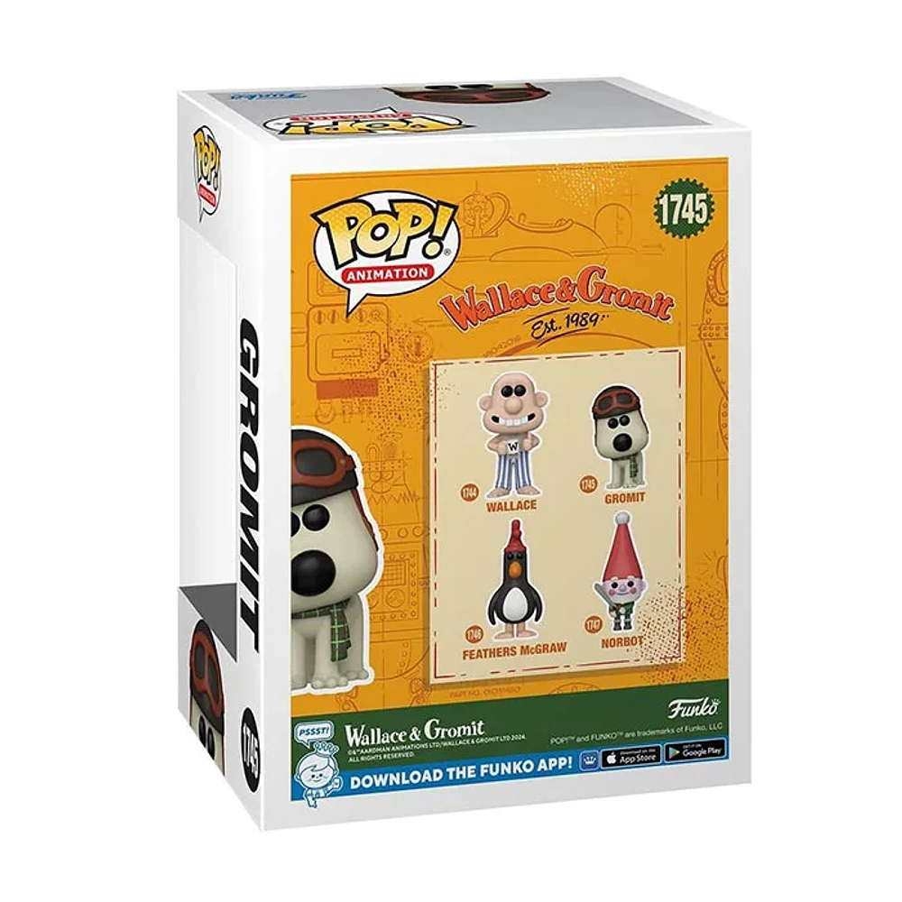 Funko Pop! Animation Wallace And Gromit With Aviator Hat