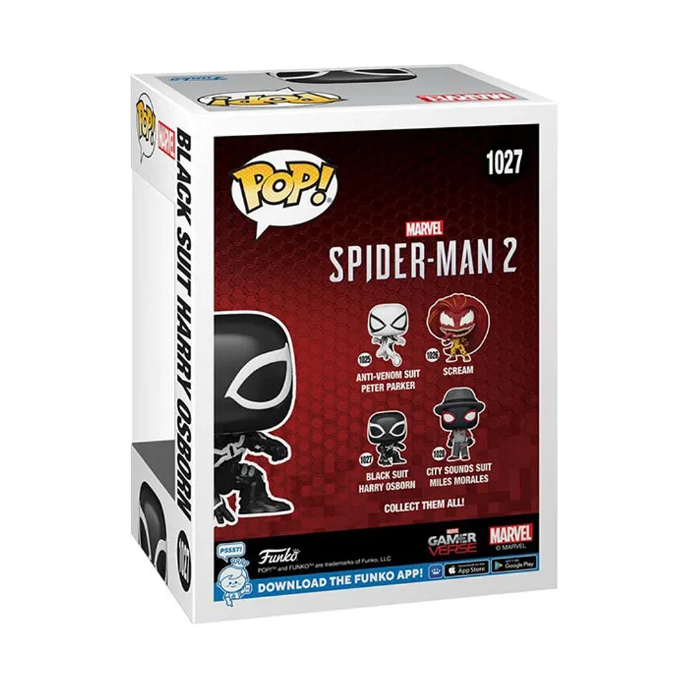 Funko Pop! Marvel Spider Man 2 Black Suit Harry Osborn