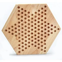 Tradeopia Wooden Classics Chinese Checkers With Board And Pegs