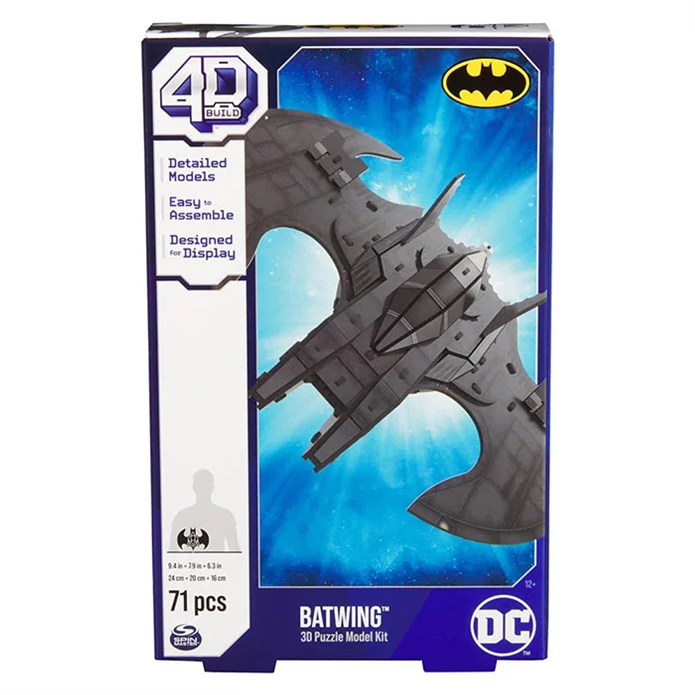 Spin Master 4D Build DC Batman Batwing 3D Puzzle 71 Pieces