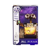 Spin Master 4D Build Disney Pixar Wall E 3D Puzzle 60 Pieces