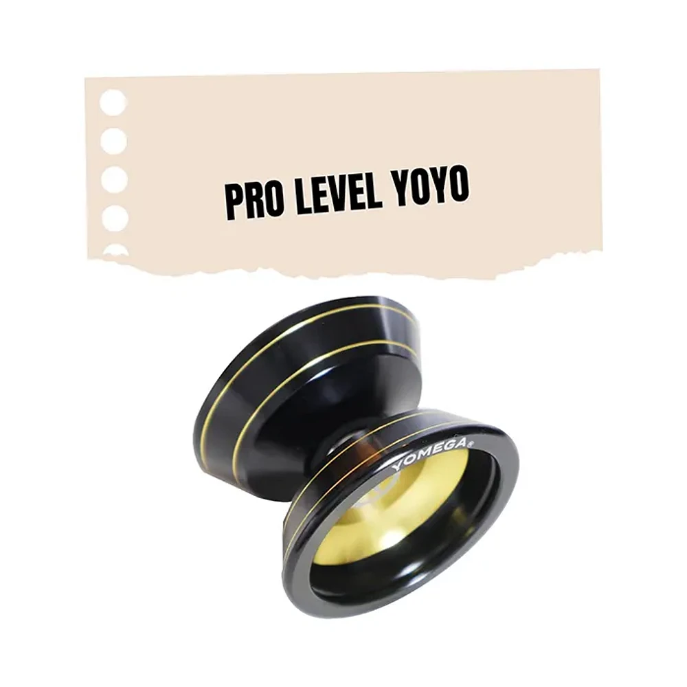 Yomega Pro x2 Pro Level Aluminum Yoyo Black and Gold