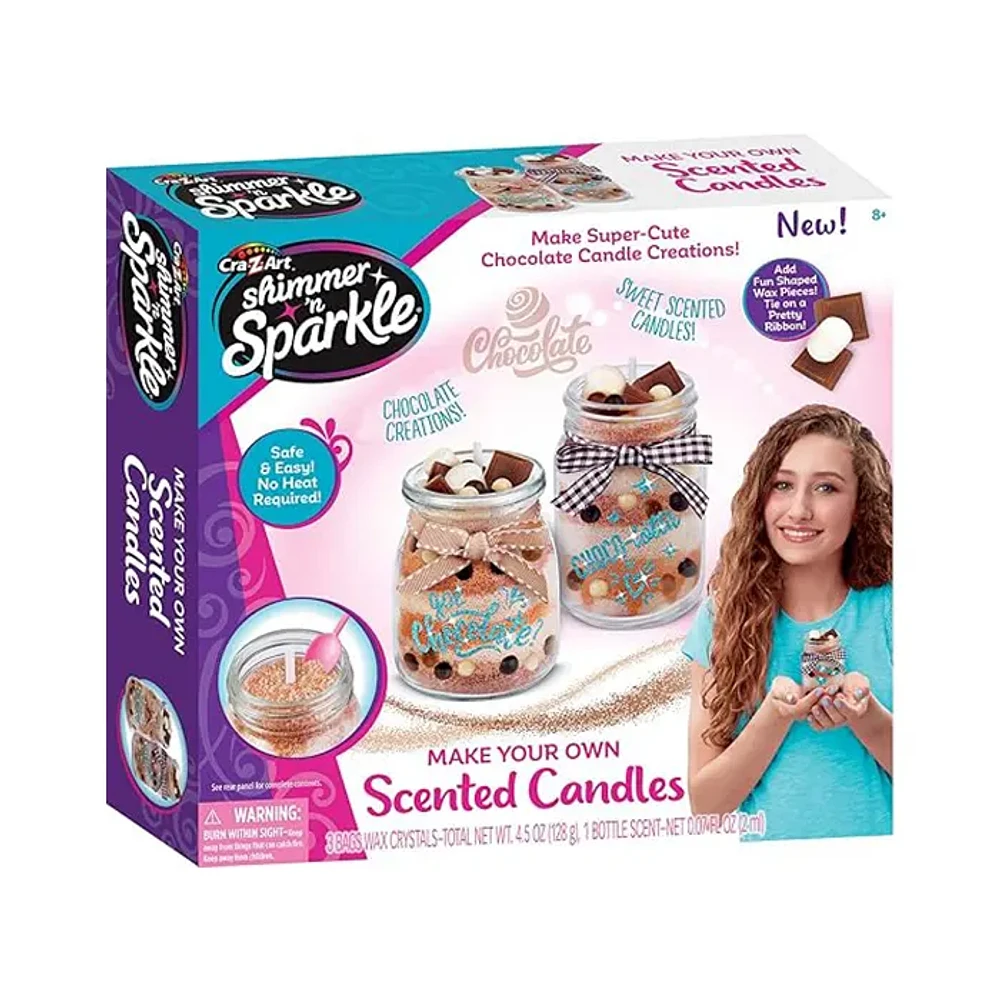 Cra Z Art Shimmer N Sparkle Make Your Own Scented Candles Chocolate