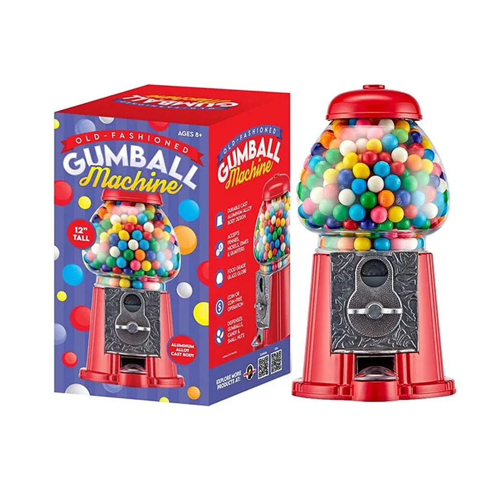 Tradeopia Old Fashioned Gumball Machine Metal Cast 12 Inch