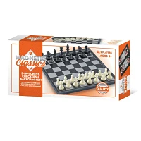 Tradeopia 3 In 1 Magnetic Chess Set Folding 12.5 Inch