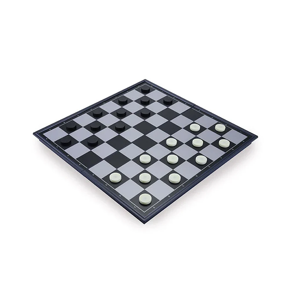 Tradeopia 3 In 1 Magnetic Chess Set Folding 10 Inch