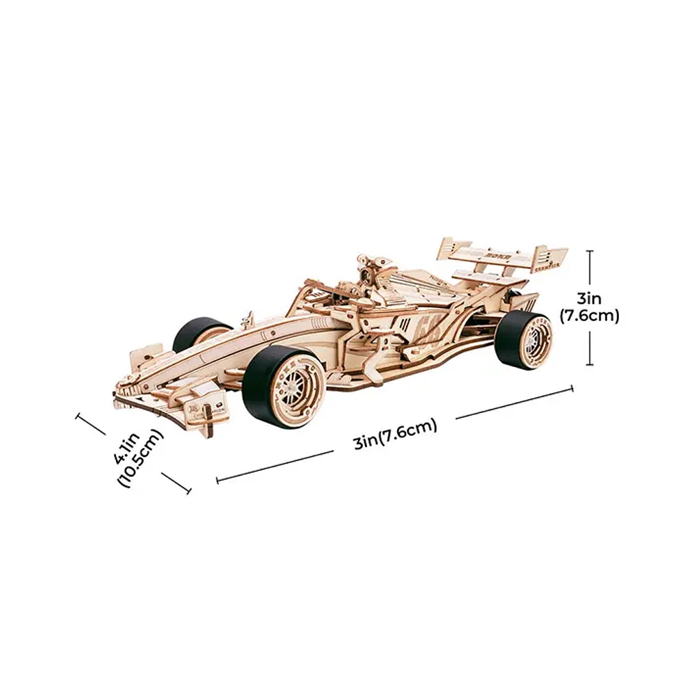 Robotime 3D Wooden Puzzle DIY Racing Car Mechanical Model Kit