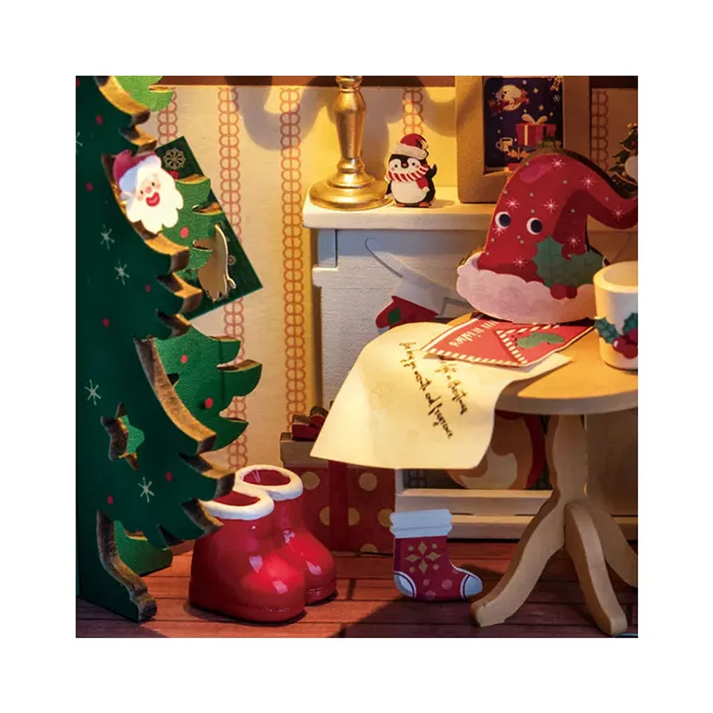 Robotime 3D Wooden Puzzle DIY Twinkling Christmas House