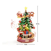 Robotime 3D Wooden Puzzle DIY Christmas Melody Tree Music Dreamer