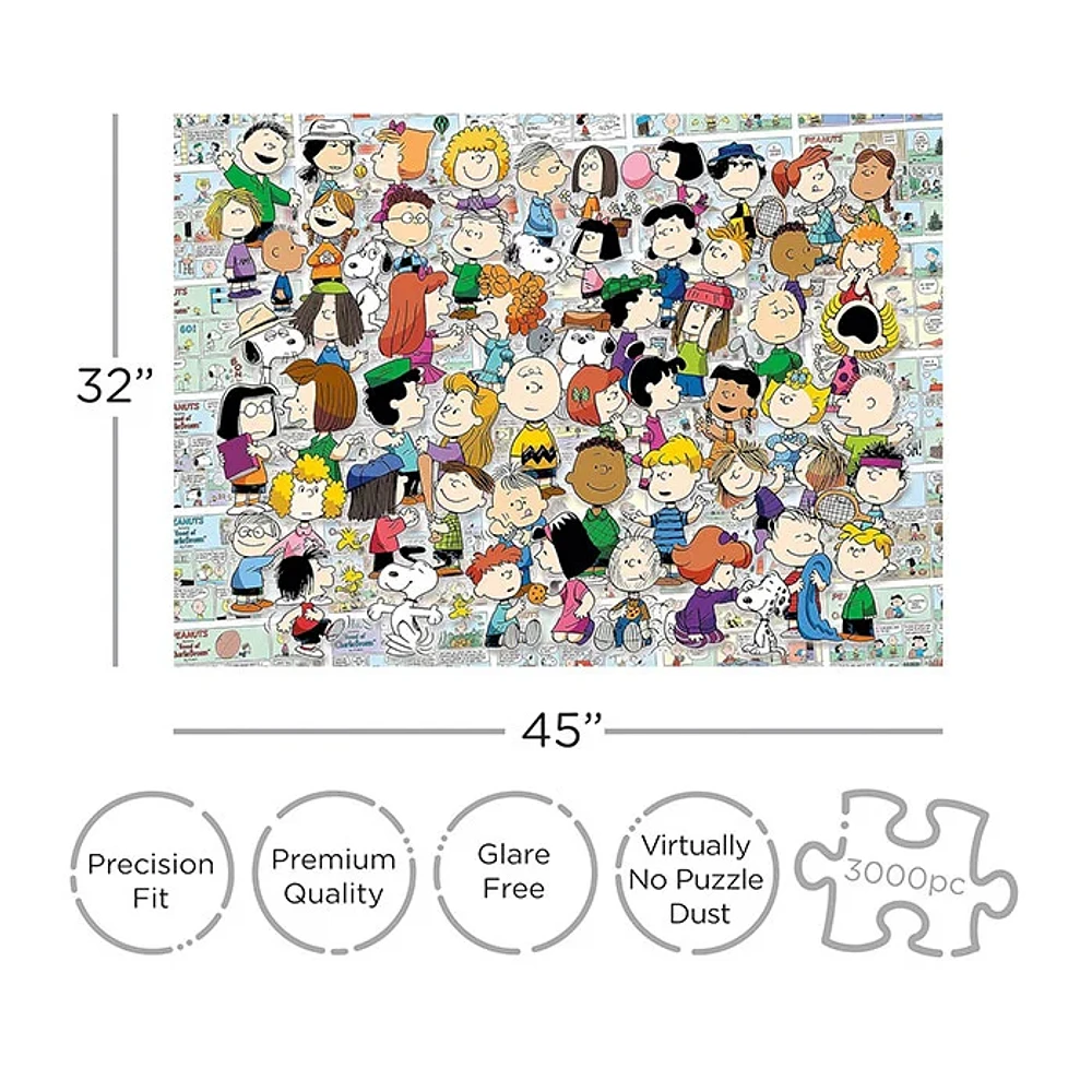 Peanuts Cast Jigsaw Puzzle 3000 Pieces