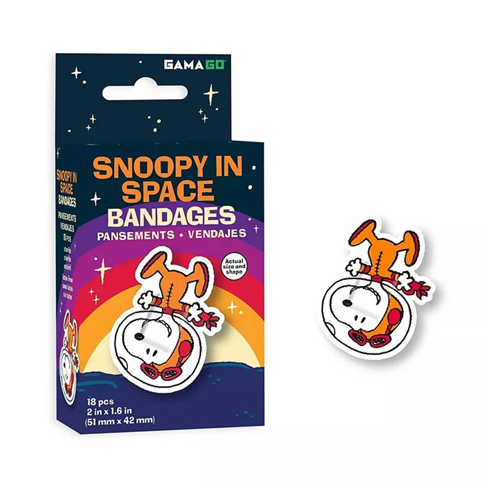 Gamago Snoopy In Space Bandages 18 Pieces