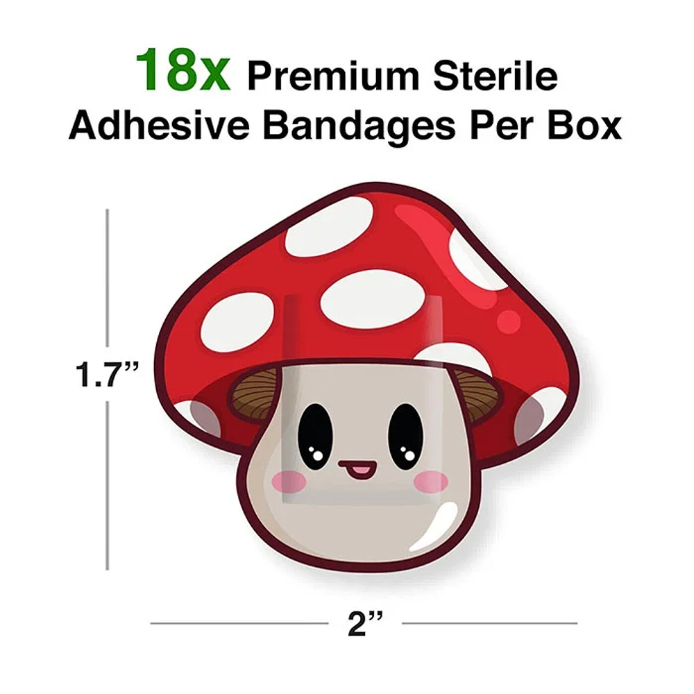 Gamago Mushroom Bandages 18 Pieces