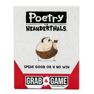 Exploding Kittens Poetry For Neanderthals Grab And Game