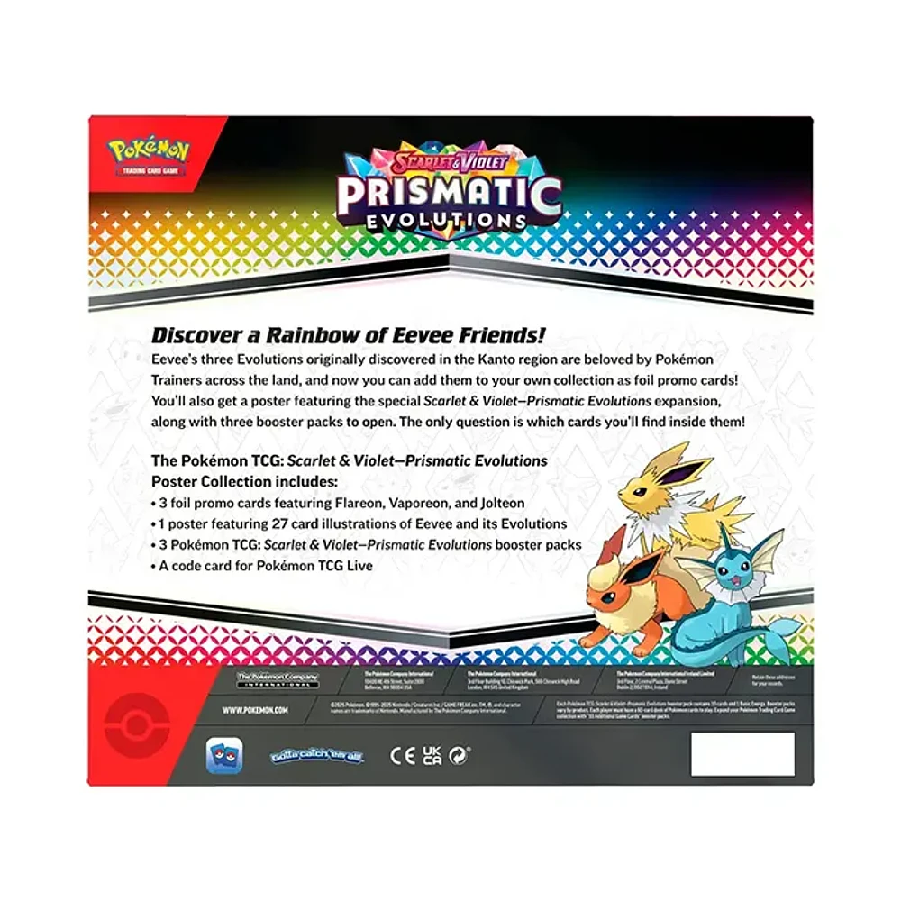 Pokemon SV8.5 Prismatic Evolutions Poster Collection