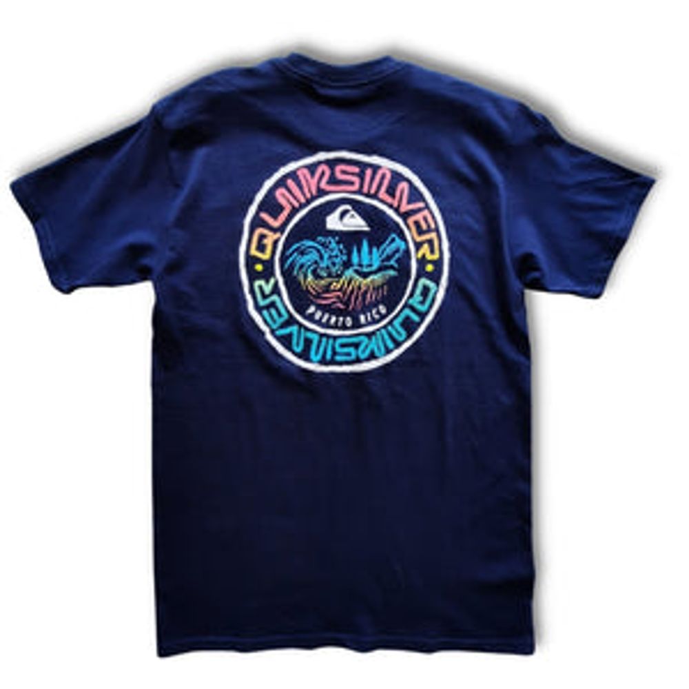 "Breezy Puerto Rico" Quicksilver Men's Shirt | 2 colors - Navy-Large