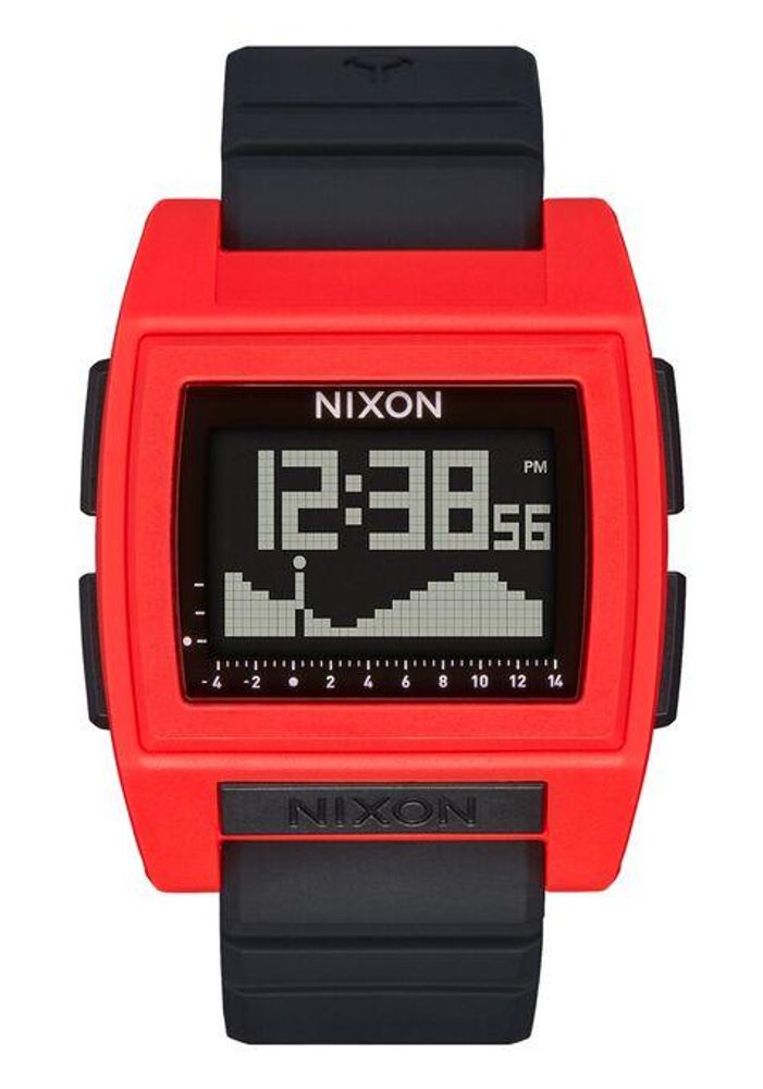 Nixon "Base Tide Pro" watch l 4 colors - Red Black