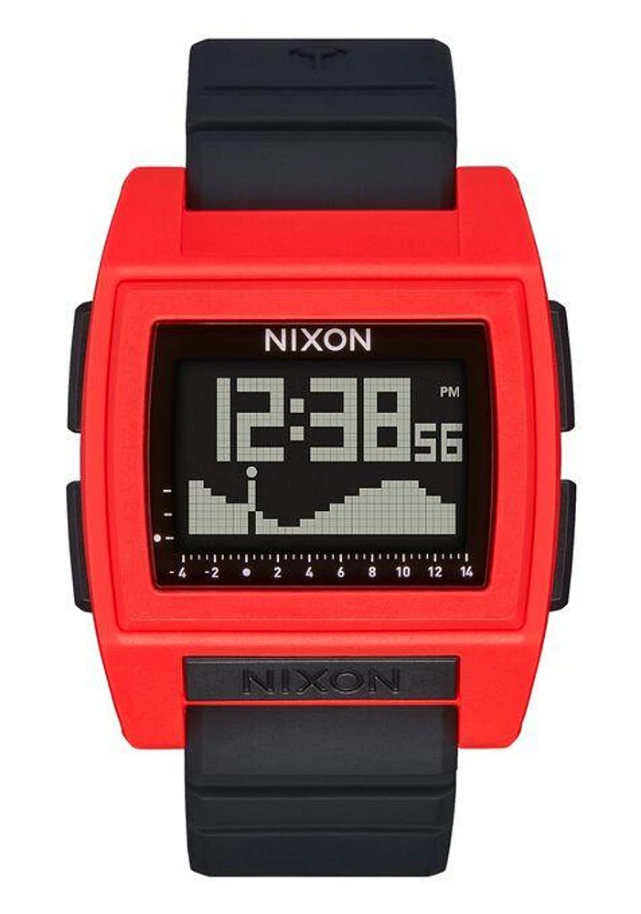 Nixon "Base Tide Pro" watch l 4 colors - Red Black