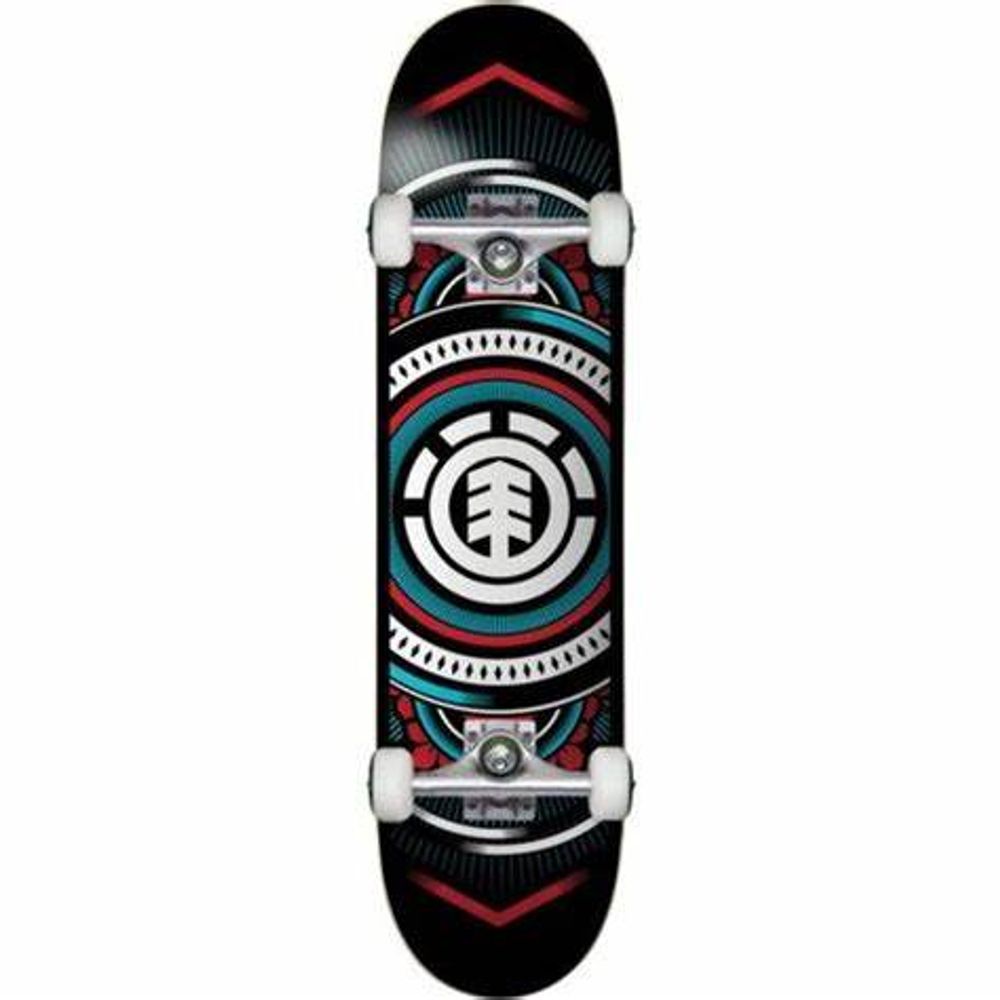 Element "HATCHED RED BLUE" Complete Skate 