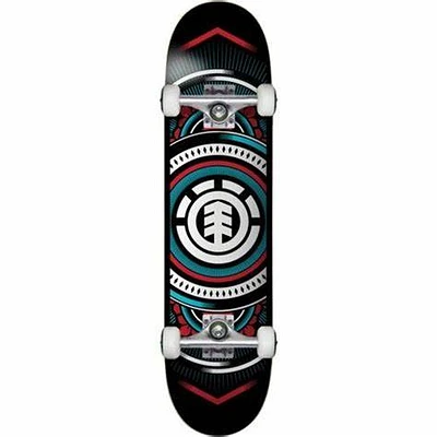 Element "HATCHED RED BLUE" Complete Skate 