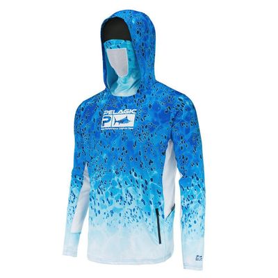 Pelagic "Exo-Tech" Hooded Fishing Shirt | Blue Dorado