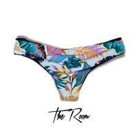 The Room "Hallows Morning" Bikini Bottom - Small WHT/FLOWER