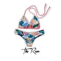 The Room "Hallows Morning" Bikini Bottom - Small WHT/FLOWER