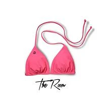 The Room "Hallows Morning" Women's Bikini Top - X-Large WHT/FLOWER