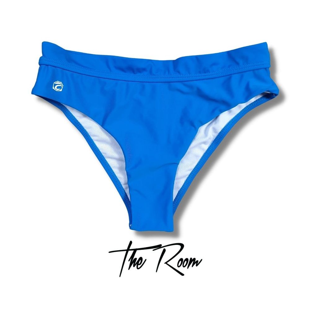 The Room Women's High-Rise Bikini Bottoms - Large / Blue