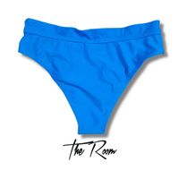 The Room Women's High-Rise Bikini Bottoms - Large / Blue