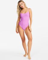 BILLABONG Tanlines Scoop Front One Piece Swimsuit "BRIGHT ORCHID"