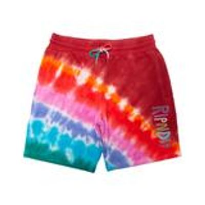 Rip and Dip OG Prisma Embroidered Red Tie Dye Sweatshorts