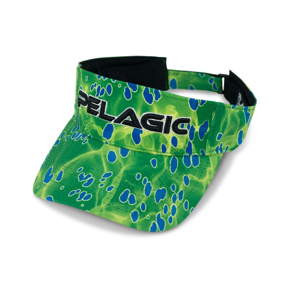 Pelagic PERFORMANCE PRINT FISHING VISOR - Blue Dorado