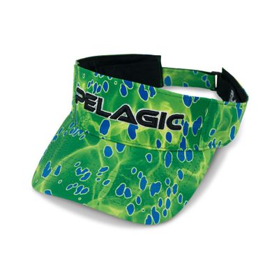 Pelagic PERFORMANCE PRINT FISHING VISOR - Blue Dorado 