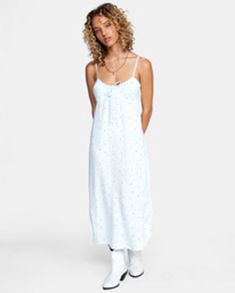 RVCA Women's  "Sky Blue" Wildflower tank dress