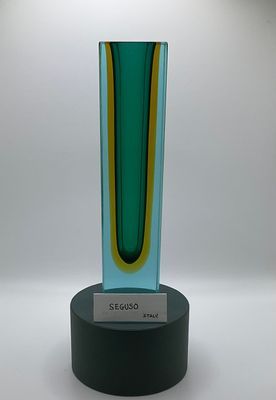 Vase de Cristal Seguso Italy 