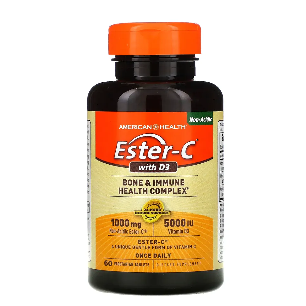 Ester-C with D-3 1,000mg (60 VCaps)